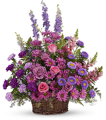 Gracious Lavender Basket from Richardson's Flowers in Medford, NJ